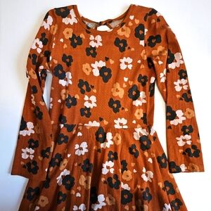 Carter's Girls Brown Flower Dress Size 7